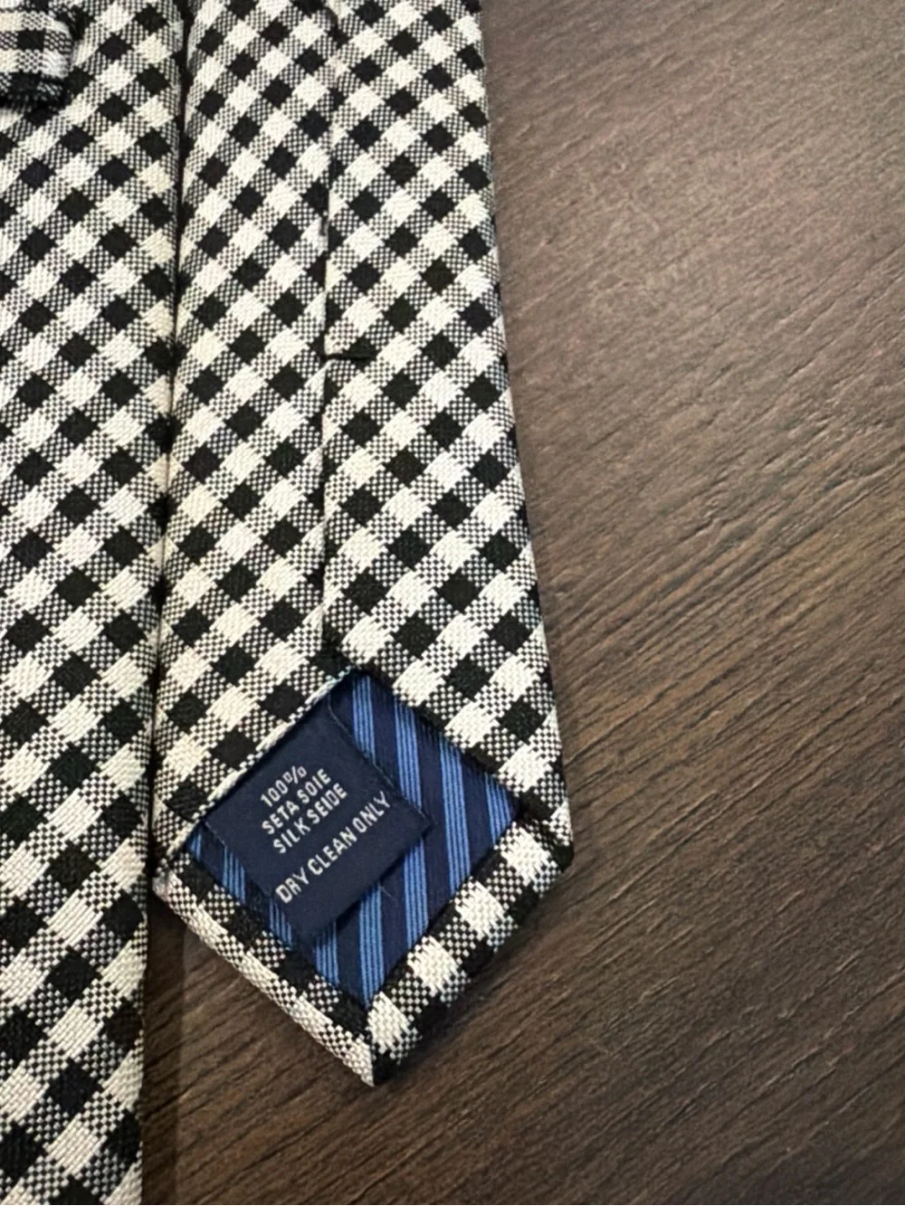 Charles Tyrwhitt Black and White Gingham Tie